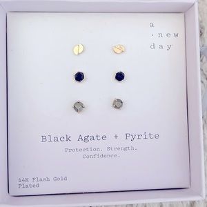 A New Day 14K Flash Gold Plated Earring Set